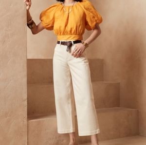 Gorgeous Wide Leg Cropped Jeans